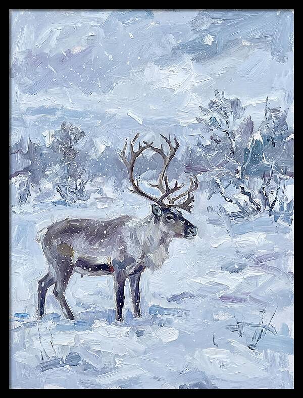 Reindeer In Winter Wonderland