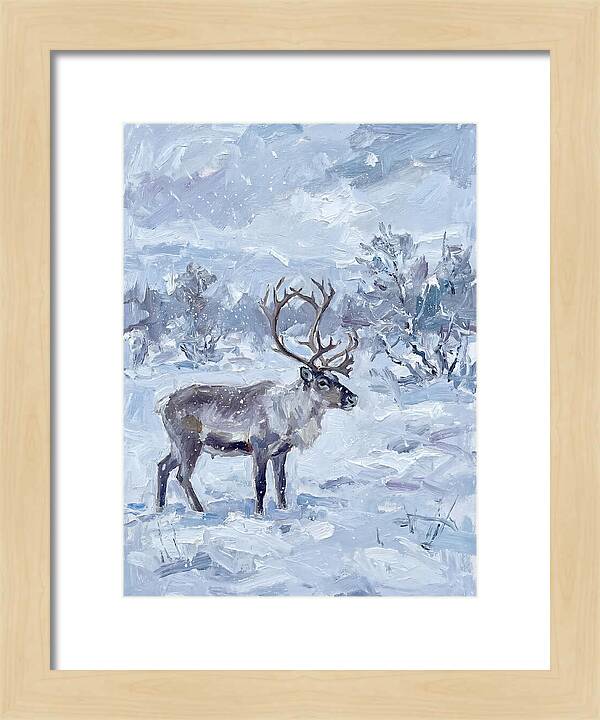 Reindeer In Winter Wonderland