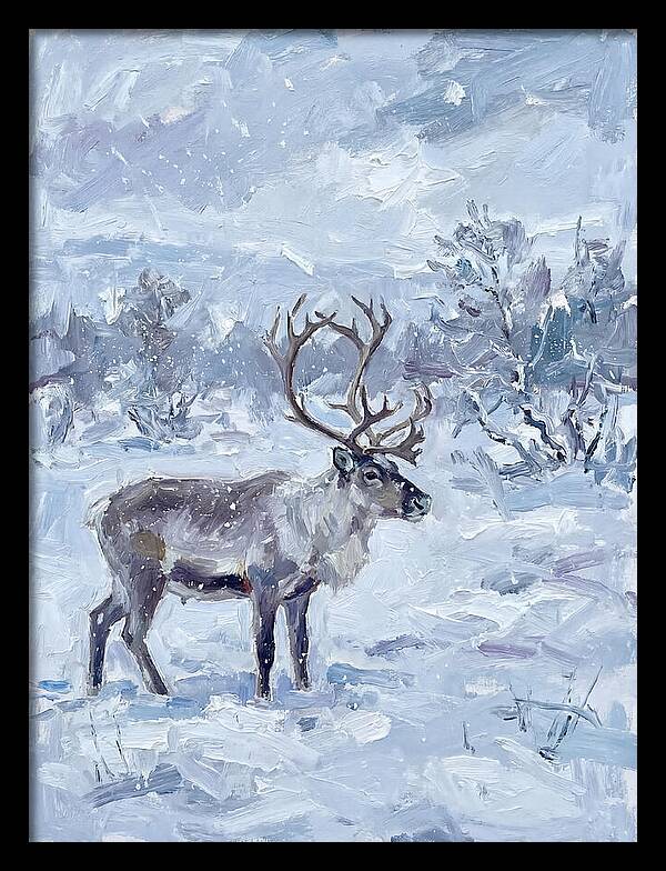 Reindeer In Winter Wonderland