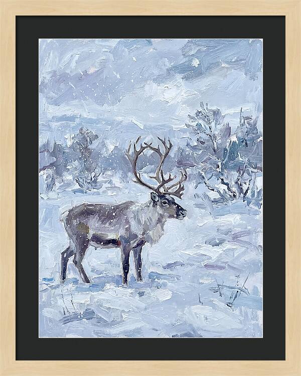 Reindeer In Winter Wonderland