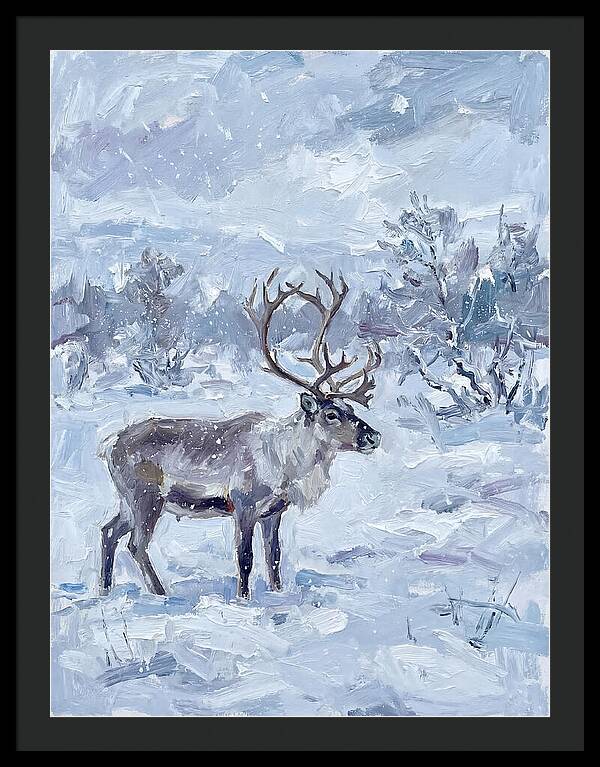 Reindeer In Winter Wonderland
