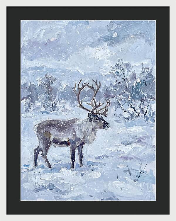 Reindeer In Winter Wonderland