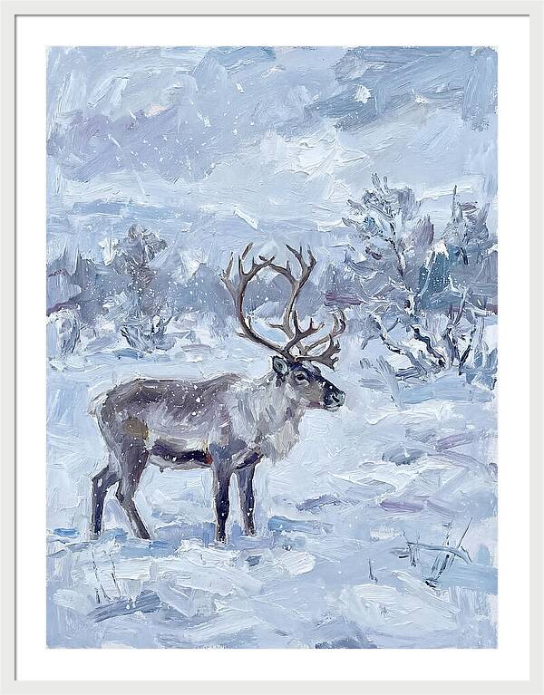 Reindeer In Winter Wonderland
