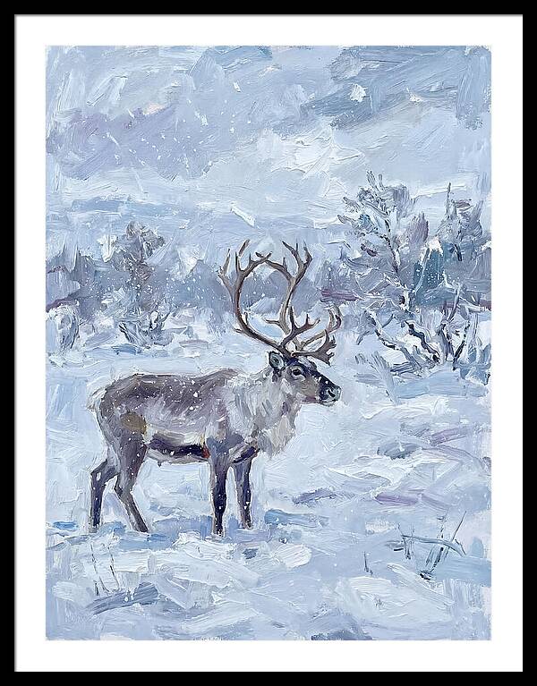 Reindeer In Winter Wonderland