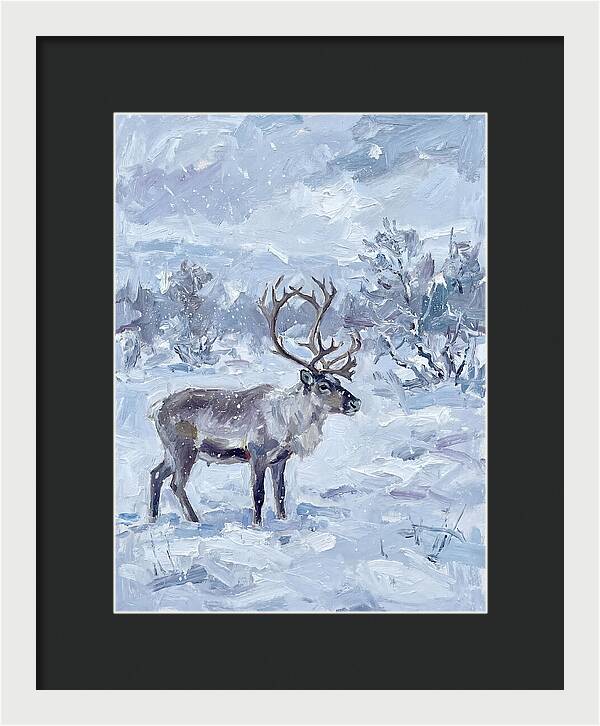 Reindeer In Winter Wonderland