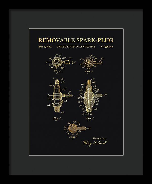 Removable Spark Plug Gold Patent Us978280a