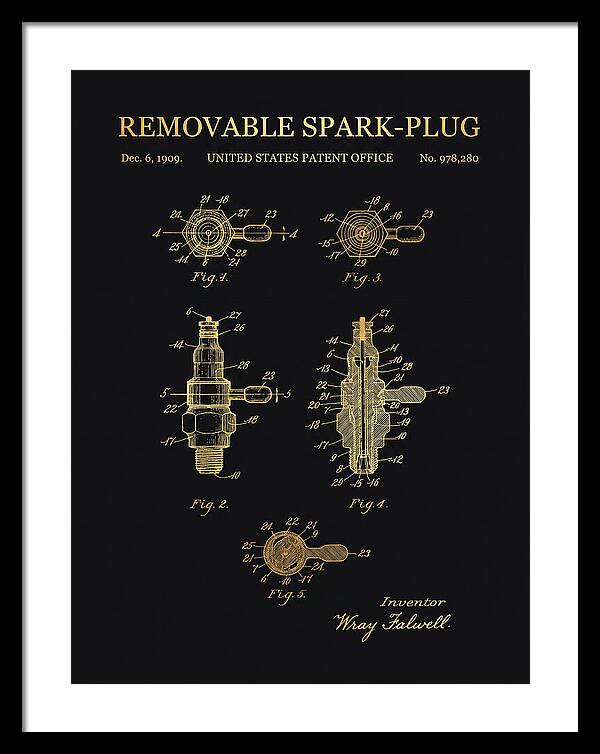 Removable Spark Plug Gold Patent Us978280a