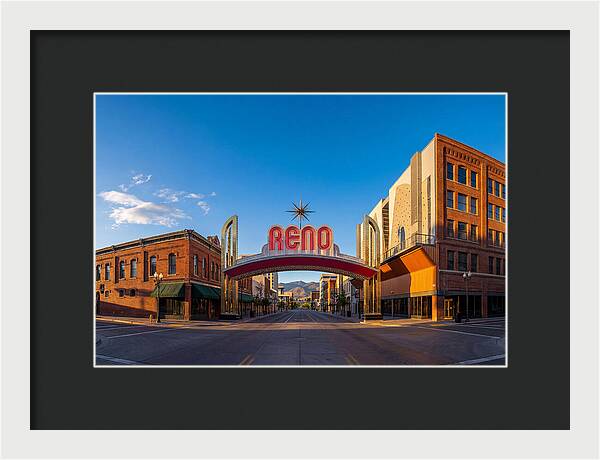 Reno Arch At Dusk