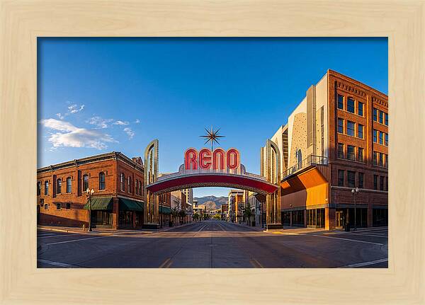 Reno Arch At Dusk