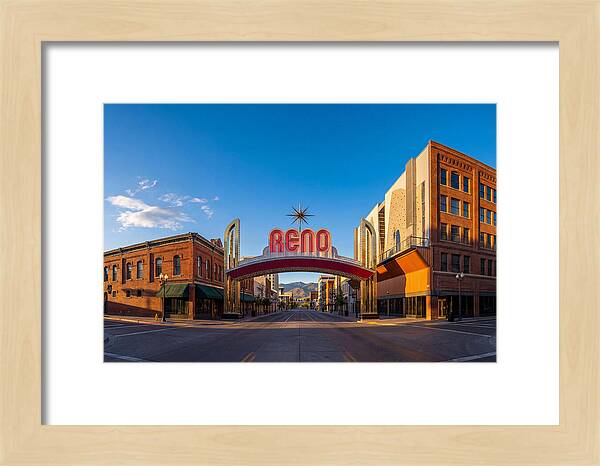 Reno Arch At Dusk
