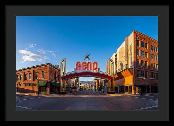 Reno Arch At Dusk