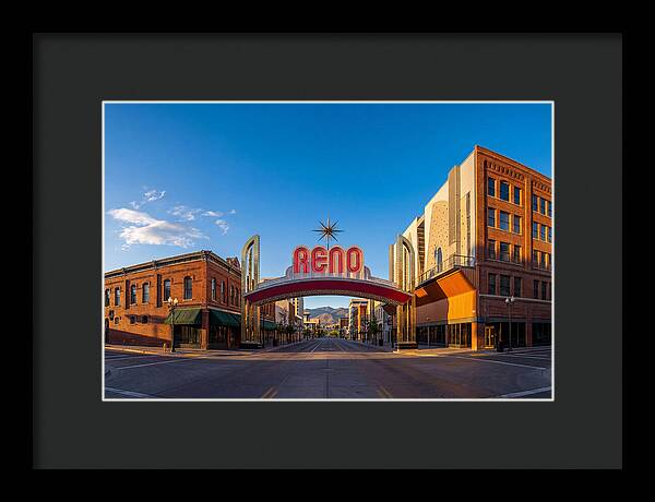 Reno Arch At Dusk