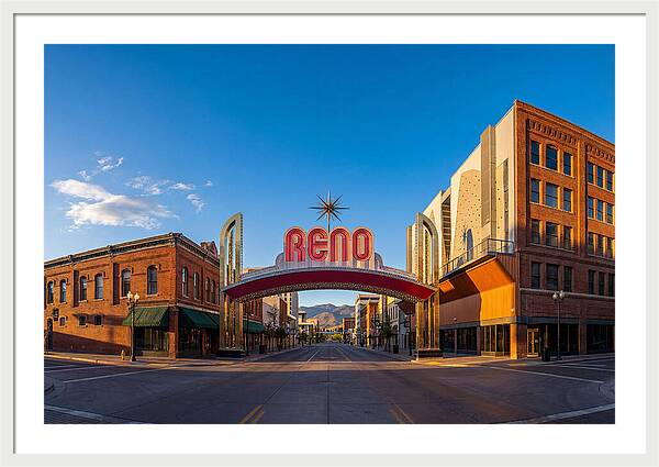 Reno Arch At Dusk