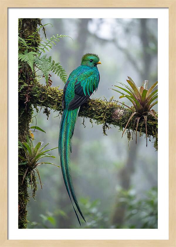 Resplendent Quetzal Perched Gracefully