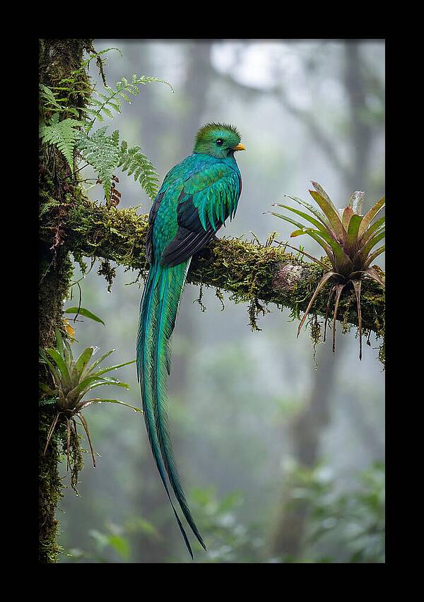 Resplendent Quetzal Perched Gracefully