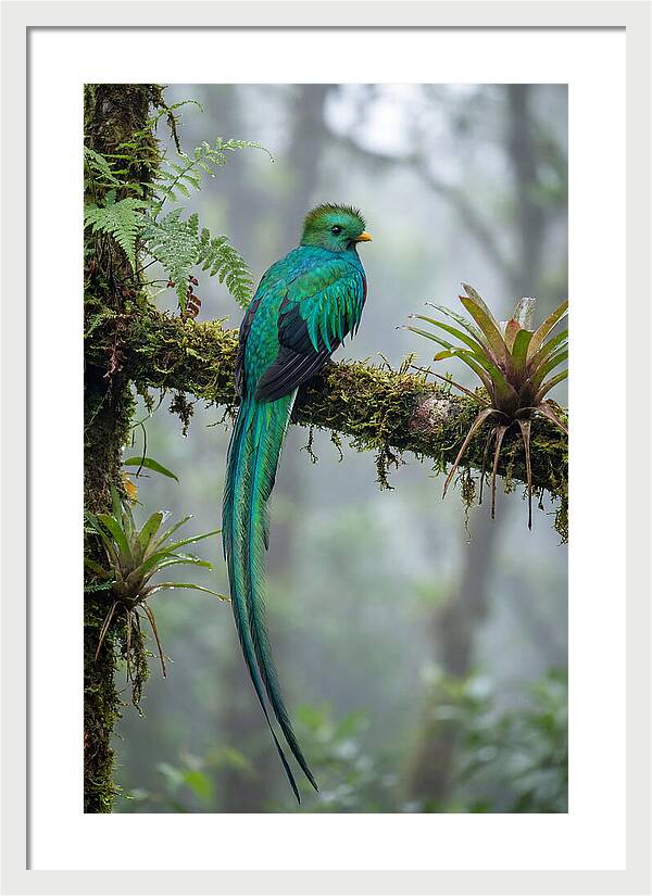 Resplendent Quetzal Perched Gracefully