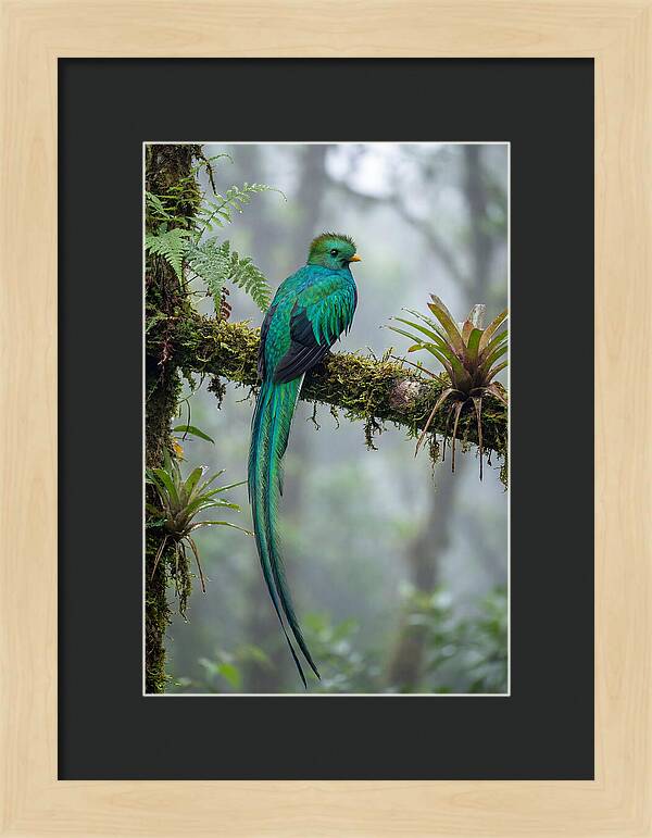 Resplendent Quetzal Perched Gracefully