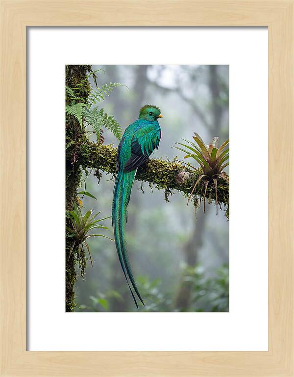 Resplendent Quetzal Perched Gracefully