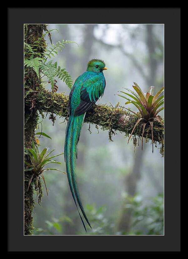 Resplendent Quetzal Perched Gracefully