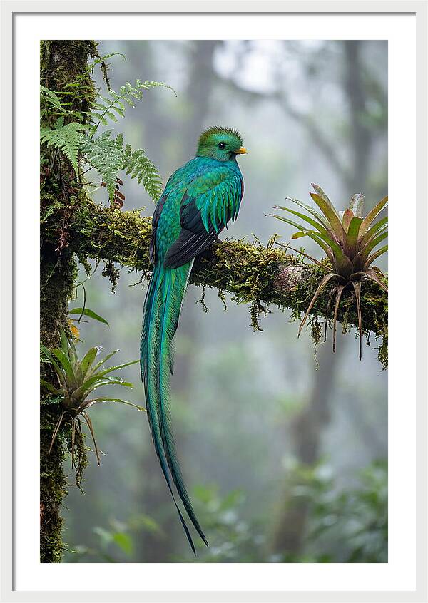 Resplendent Quetzal Perched Gracefully