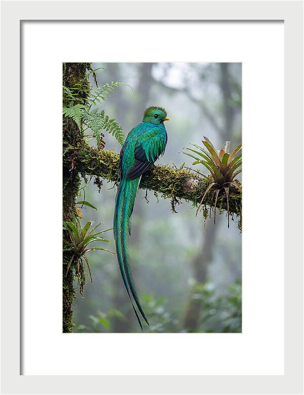 Resplendent Quetzal Perched Gracefully