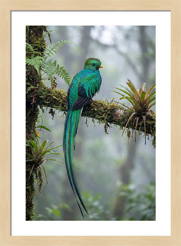 Resplendent Quetzal Perched Gracefully