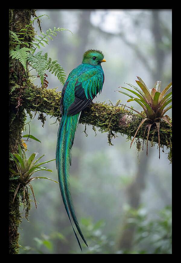 Resplendent Quetzal Perched Gracefully