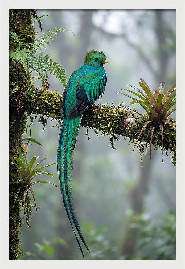 Resplendent Quetzal Perched Gracefully