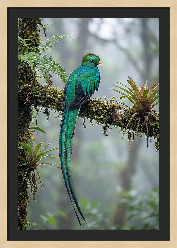Resplendent Quetzal Perched Gracefully