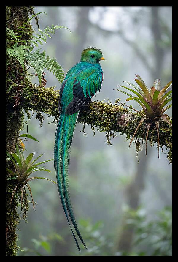 Resplendent Quetzal Perched Gracefully