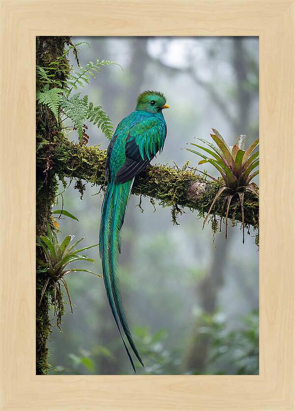 Resplendent Quetzal Perched Gracefully