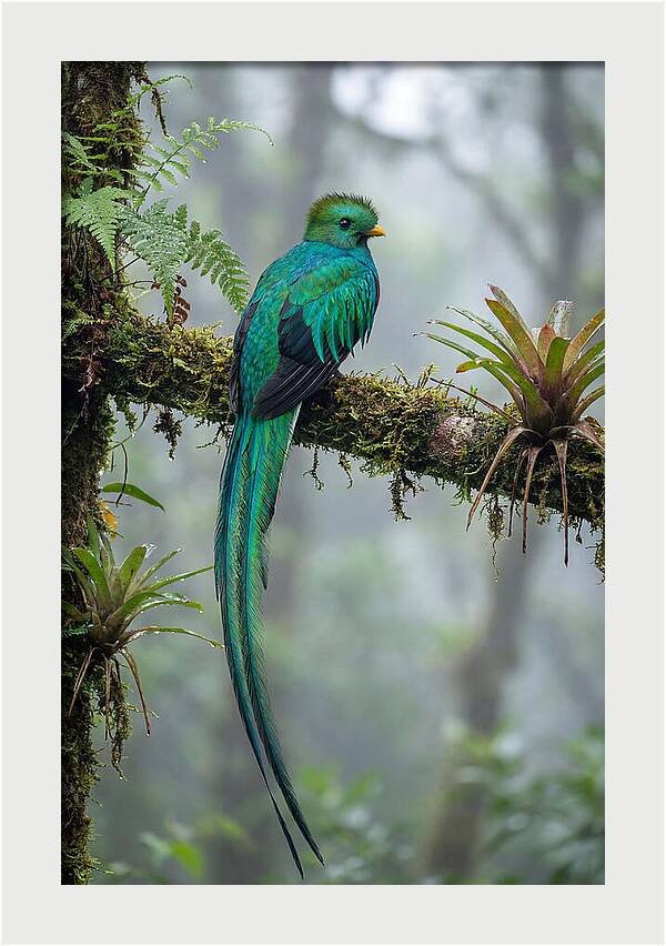 Resplendent Quetzal Perched Gracefully