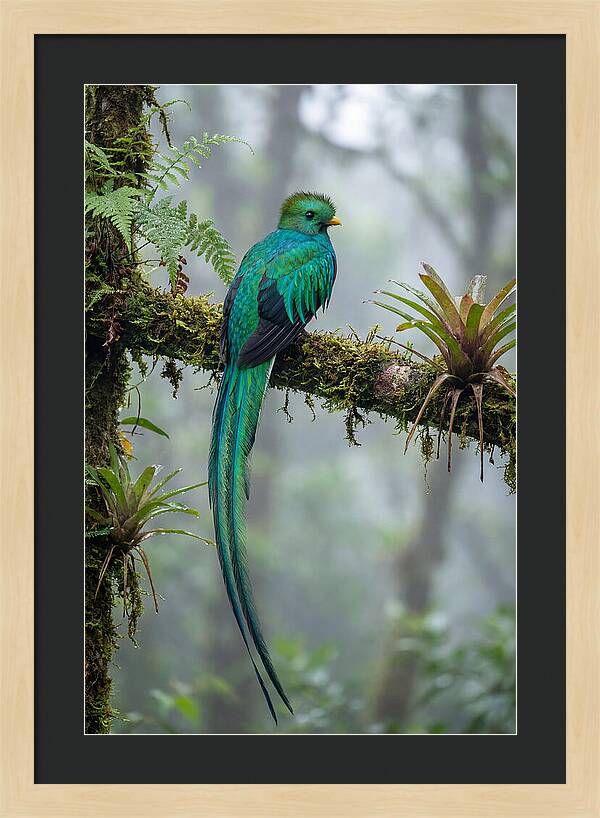 Resplendent Quetzal Perched Gracefully