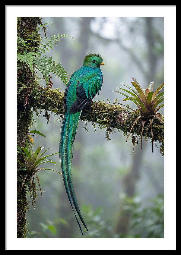 Resplendent Quetzal Perched Gracefully