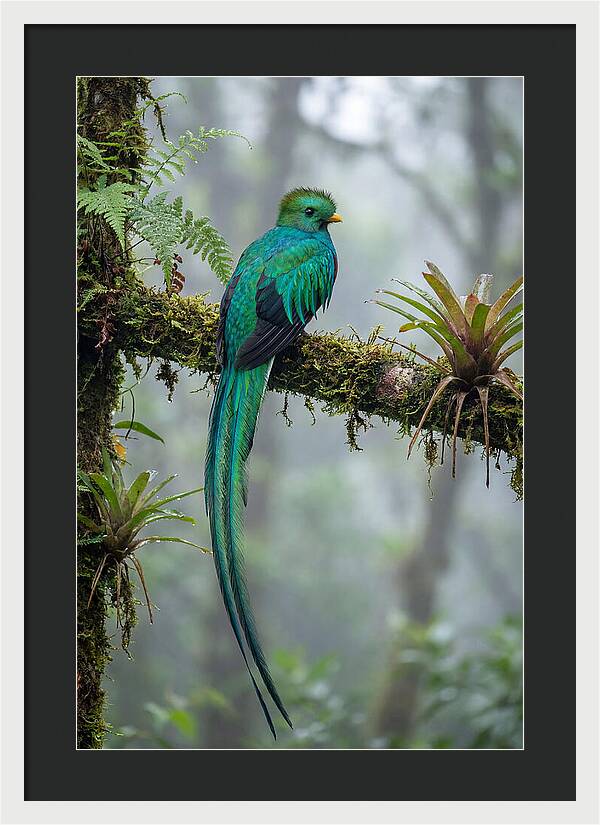 Resplendent Quetzal Perched Gracefully