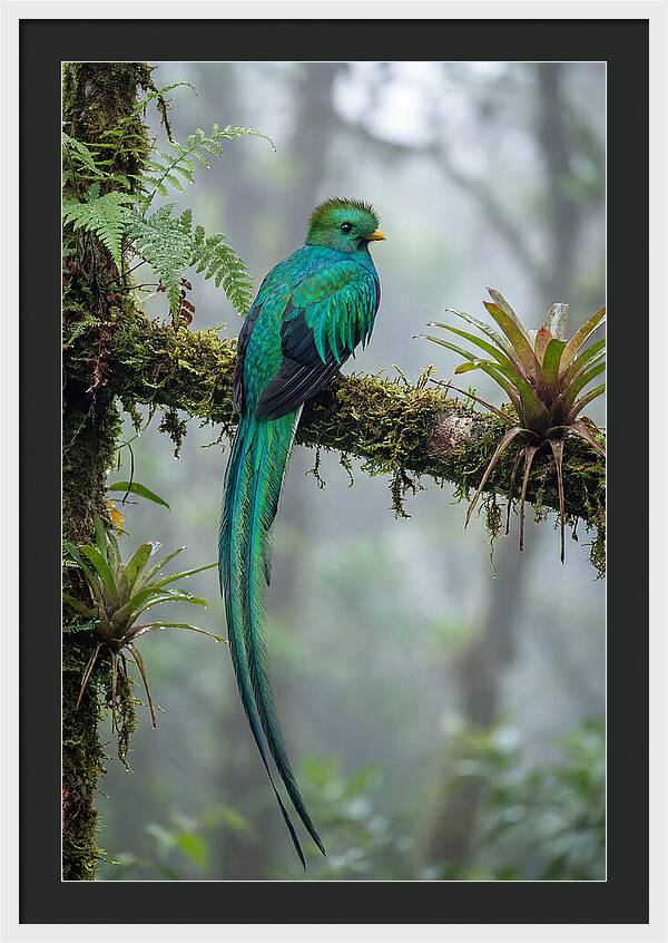 Resplendent Quetzal Perched Gracefully