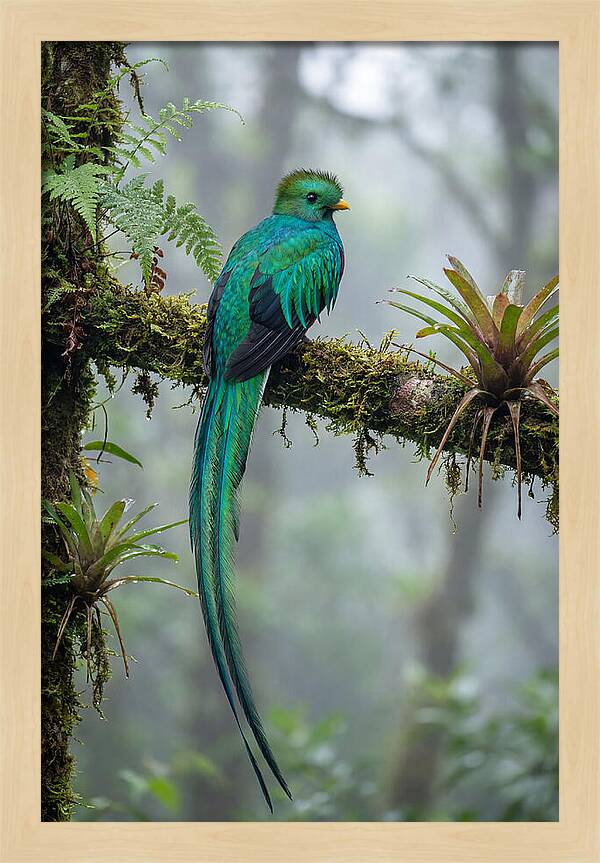 Resplendent Quetzal Perched Gracefully