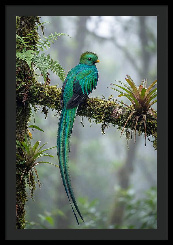 Resplendent Quetzal Perched Gracefully