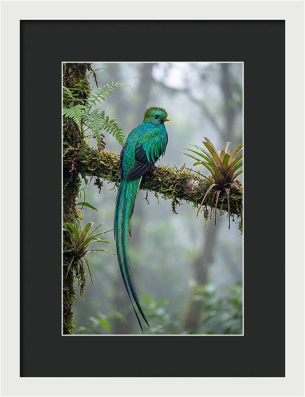 Resplendent Quetzal Perched Gracefully