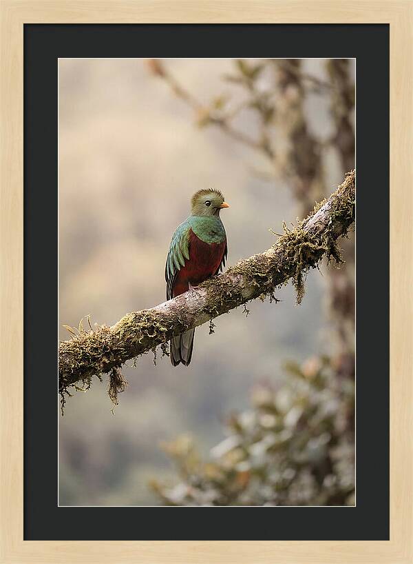 Resplendent Quetzal Perched Gracefully