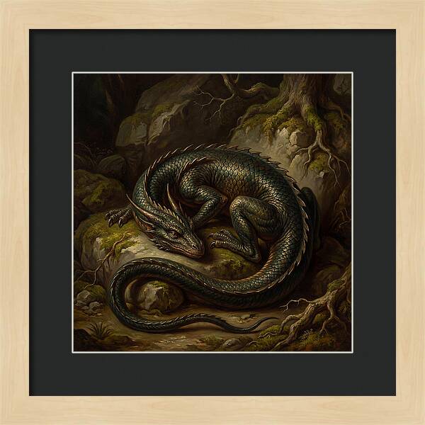 Resting Dragon In Nature