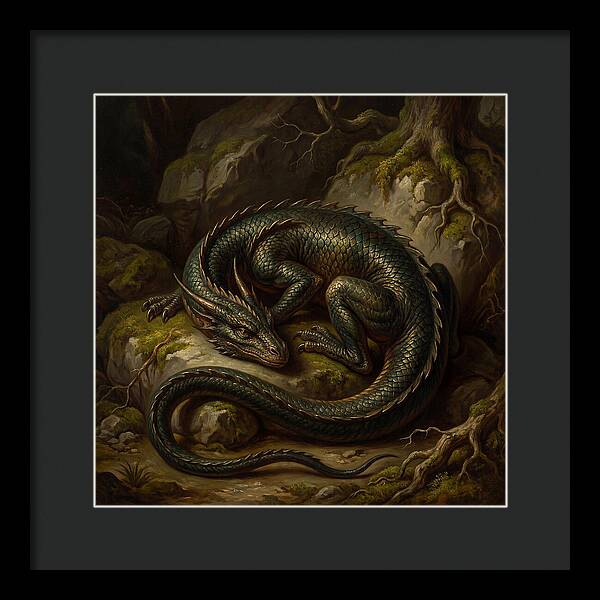 Resting Dragon In Nature
