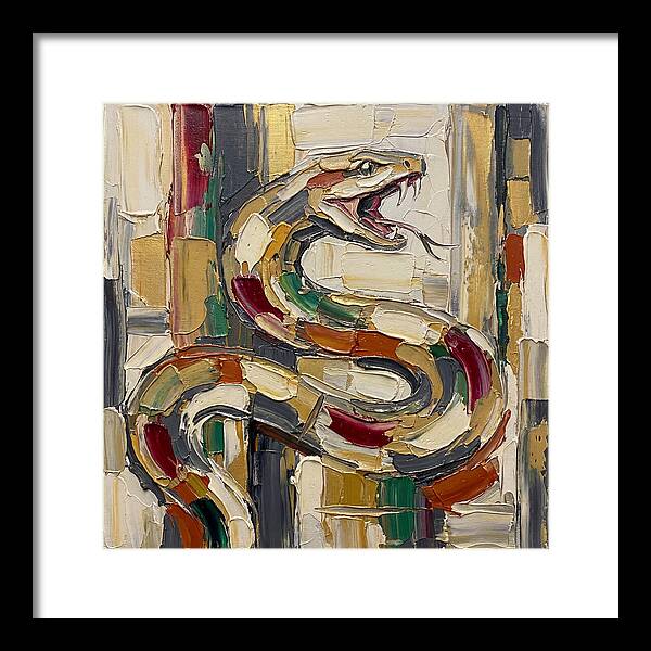 Reticulated Python In Bold Colors