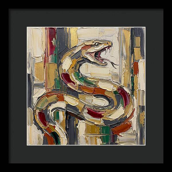 Reticulated Python In Bold Colors