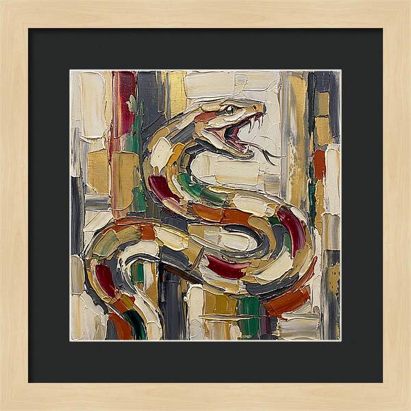 Reticulated Python In Bold Colors