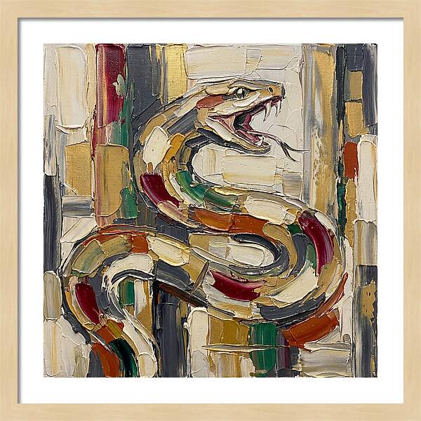 Reticulated Python In Bold Colors