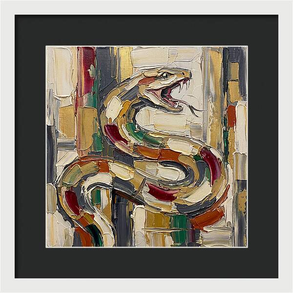 Reticulated Python In Bold Colors