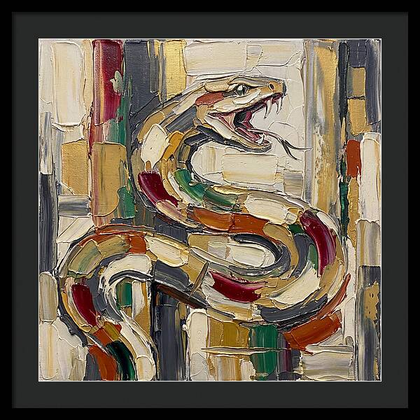 Reticulated Python In Bold Colors