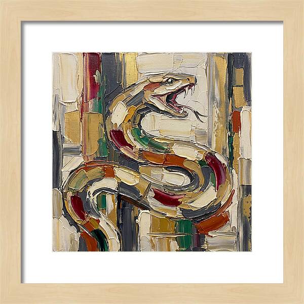 Reticulated Python In Bold Colors