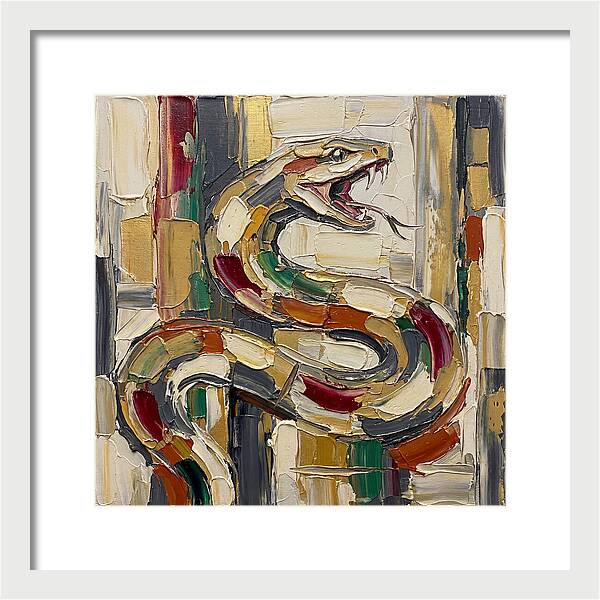 Reticulated Python In Bold Colors